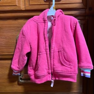 Wonder Nation Girls Heavy Fleece Zip-Up Hoodie